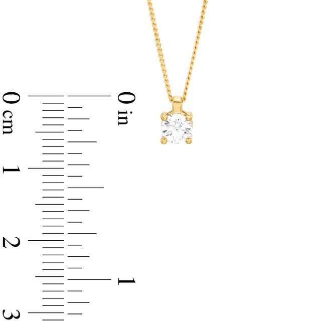 CT. Diamond Solitaire Pendant in 14K Gold (J/I3) – 19"|Peoples Jewellers