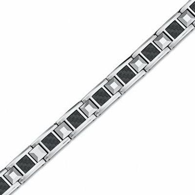 Peoples Men's 6.0mm Solid Franco Chain Bracelet in Stainless Steel with  Black Ion-Plate - 8.5, Peoples Jewellers