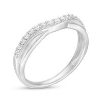 Previously Owned - 0.25 CT. T.W. Diamond Twist Contour Band in 14K White Gold|Peoples Jewellers