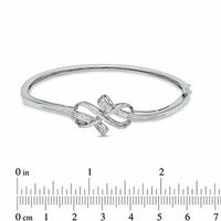 Previously Owned - 0.33 CT. T.W. Diamond Infinity Knot Bangle in Sterling Silver|Peoples Jewellers