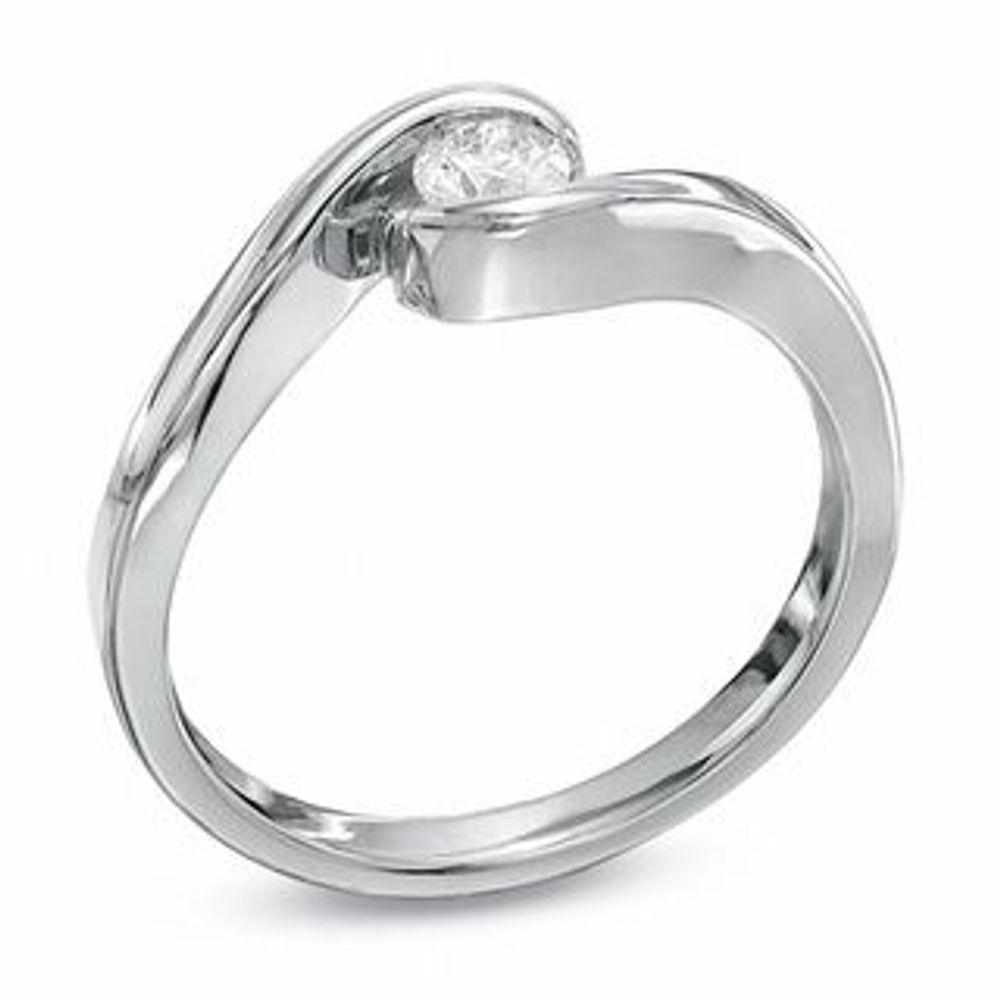 Previously Owned - Sirena™ 0.20 CT. Diamond Solitaire Ring in 10K White Gold|Peoples Jewellers