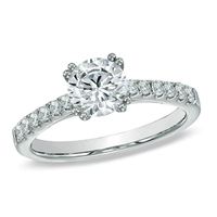 Previously Owned - Celebration  Fire™ 1.20 CT. T.W. Diamond Engagement Ring in 14K White Gold|Peoples Jewellers