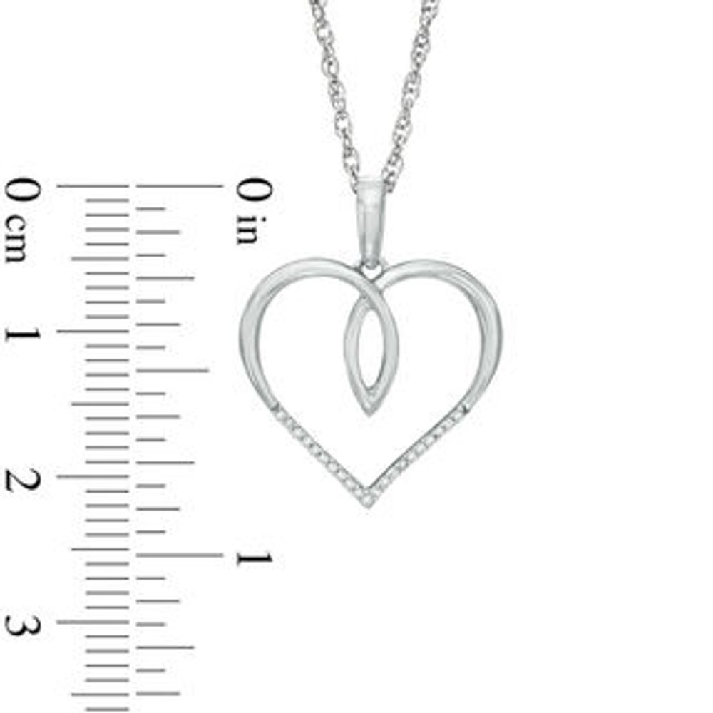 Previously Owned - Diamond Accent Heart Pendant in Sterling Silver|Peoples Jewellers