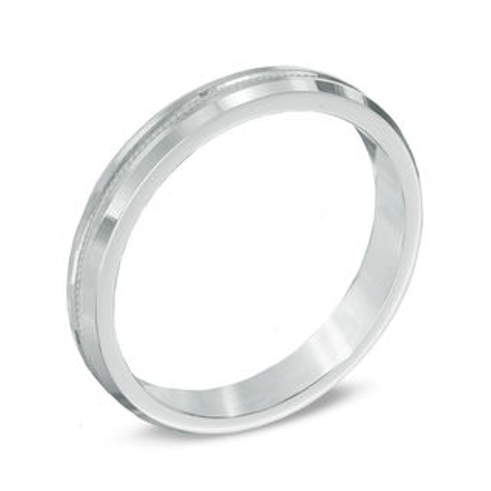 Previously Owned - Men's 3.0mm Wedding Band in 10K White Gold|Peoples Jewellers