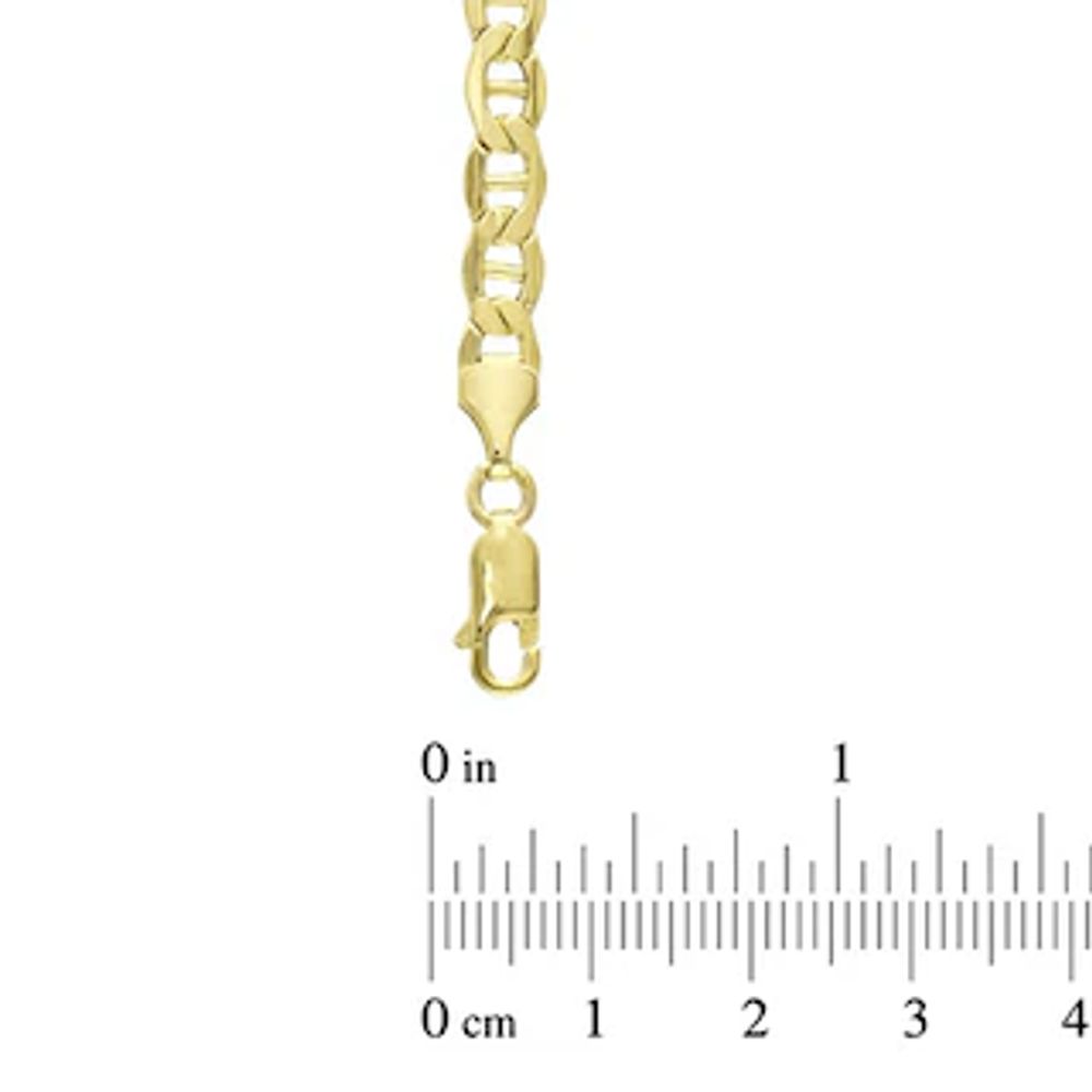 Previously Owned - Men's 5.75mm Mariner Bar Chain Necklace in 10K Gold - 22"|Peoples Jewellers
