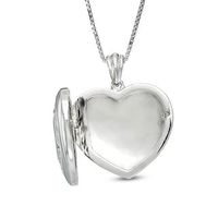 Previously Owned - Unstoppable Love™  0.05 CT. T.W. Diamond Triple Heart Locket in Sterling Silver|Peoples Jewellers