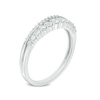 Previously Owned - 0.40 CT. T.W. Diamond Double Row Band in 14K White Gold|Peoples Jewellers