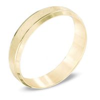 Previously Owned - Men's 5.0mm Bevelled Edge Comfort Fit Wedding Band in 10K Gold|Peoples Jewellers