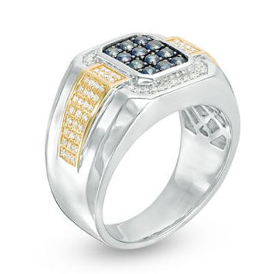 Bold Men's Diamond Ring in 10K Yellow Gold (0.12ct tw) 10