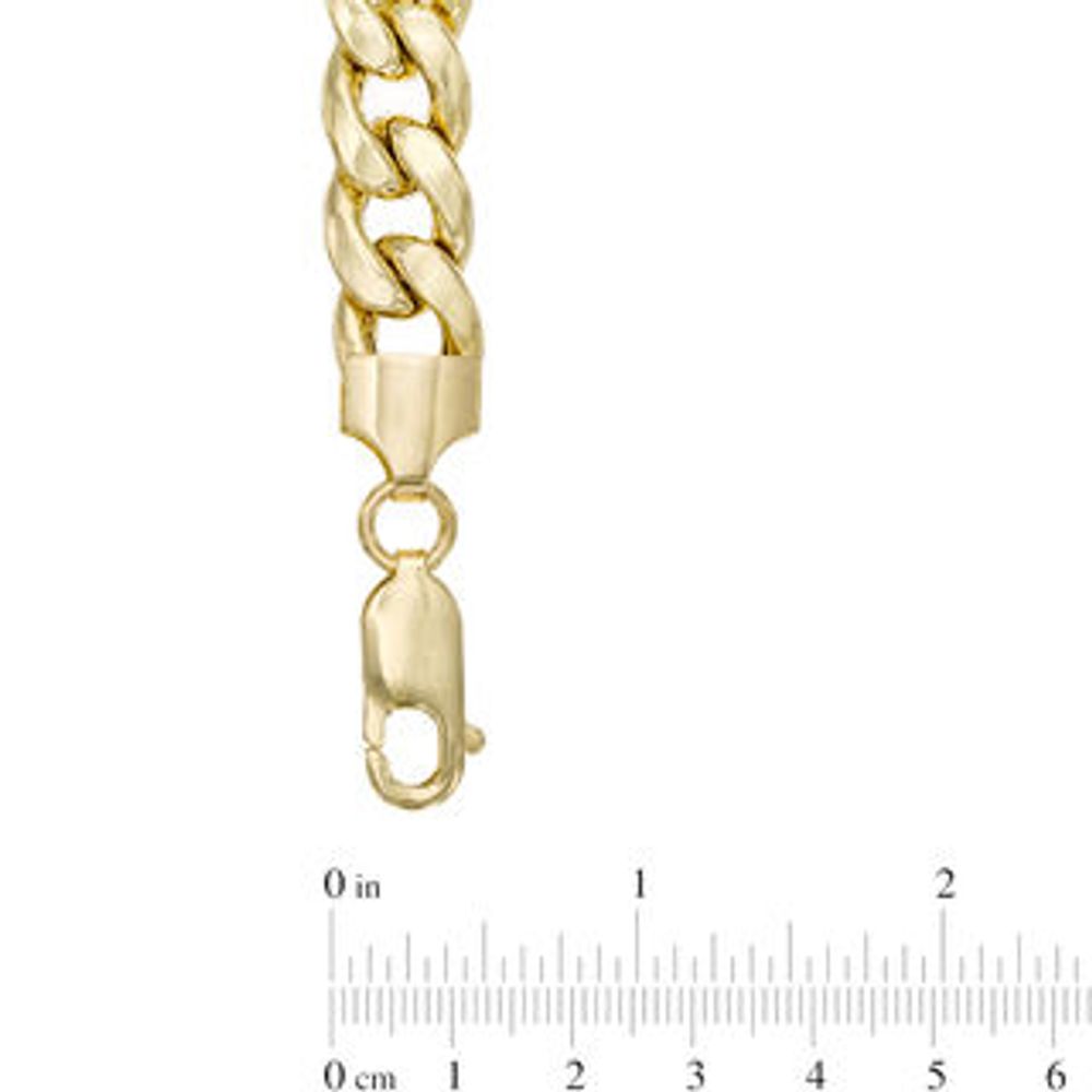 Previously Owned - Men's 7.8mm Curb Chain Bracelet in 10K Gold - 8.5"|Peoples Jewellers