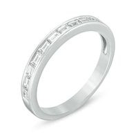 Previously Owned - 0.50 CT. T.W. Baguette Diamond Wedding Band in 14K White Gold|Peoples Jewellers