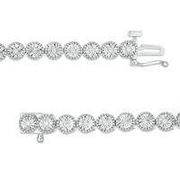 Previously Owned - 0.25 CT. T.W. Diamond Vintage-Style Tennis Bracelet in Sterling Silver|Peoples Jewellers