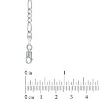 Previously Owned - Men's 6.5mm Figaro Chain Necklace in Sterling Silver - 22"|Peoples Jewellers