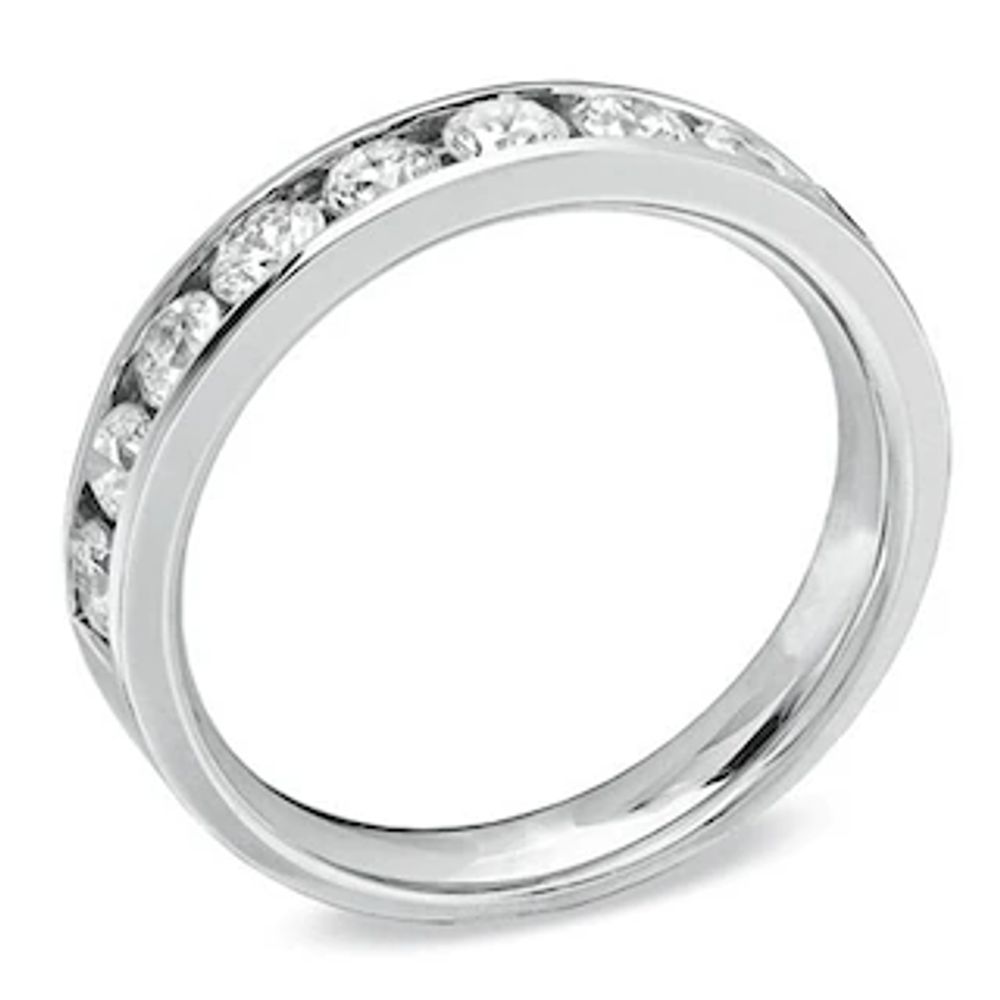 Previously Owned - 1.00 CT. T.W. Diamond Channel Band in 14K White Gold (I/I1)|Peoples Jewellers