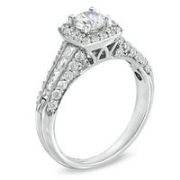 Previously Owned - Celebration  Lux® 1.45 CT. T.W. Diamond Engagement Ring in 18K White Gold (I/SI2)|Peoples Jewellers