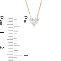 Previously Owned - 0.10 CT. T.W. Diamond Heart Pendant in 10K Gold|Peoples Jewellers