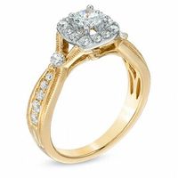 Previously Owned - 0.80 CT. T.W. Diamond Vintage-Style Engagement Ring in 14K Gold|Peoples Jewellers
