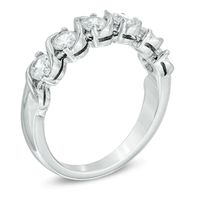 Previously Owned - 1.00 CT. T.W. Diamond "S" Band in 14K White Gold (I/I1)|Peoples Jewellers