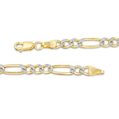 Zales Men's 14K Gold Figaro Chain Bracelet