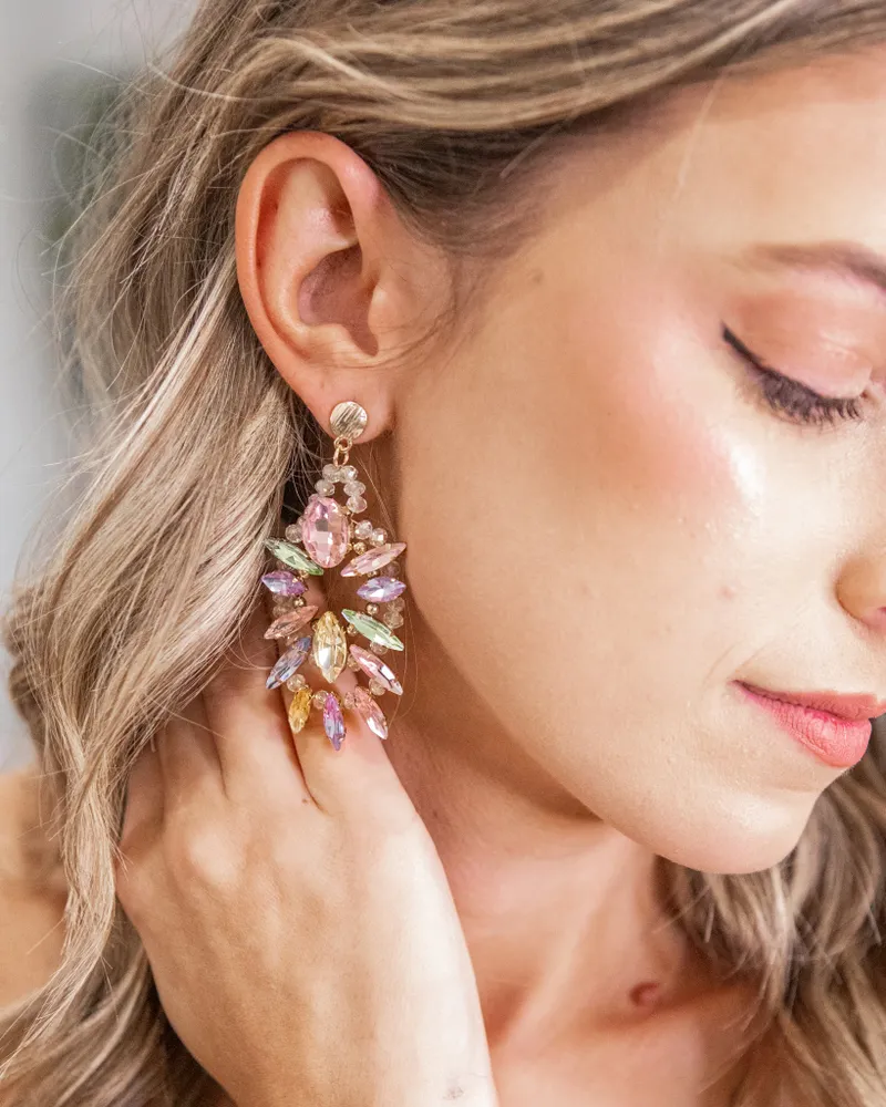 Vibrant Crystal Earrings