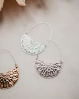 Geometric Half Circle Earrings