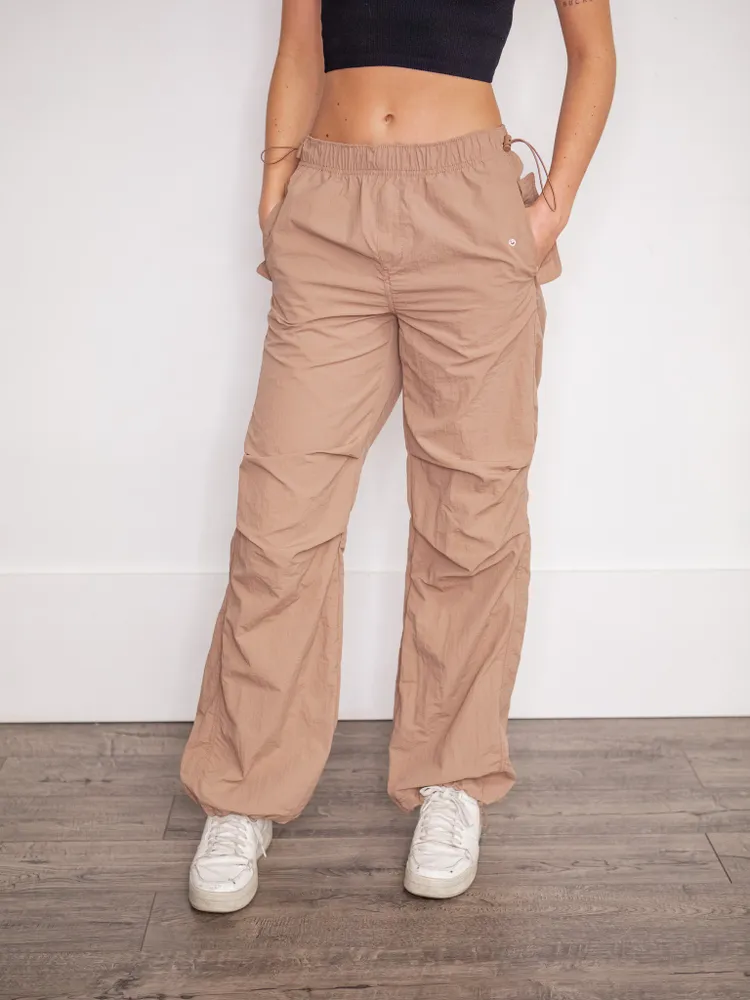 Olive Parachute Pants