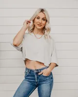 Starlette Oversized Boxy Cropped Tee