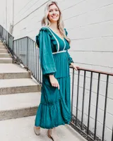 Nellie V-Neck Midi Dress