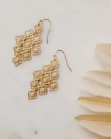 Metal Linked Chandelier Drop Earring