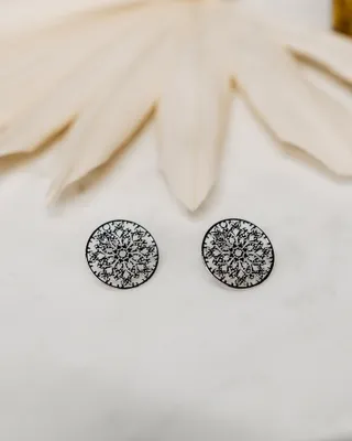 Moroccan Flower Stud Earring