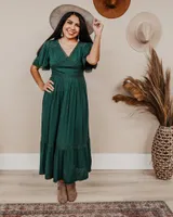 Jamie V-Neck Midi Dress