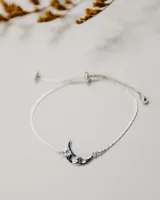 Adjustable Pull Closure Moon Bracelet