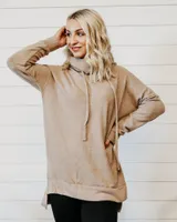 Mckenna Turtleneck Drawstring Tunic Sweater