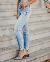 Kan Can Christine Light Wash Distressed Jeans