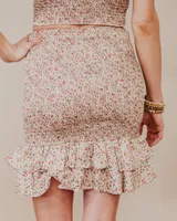 Riley Floral Smocked Skirt