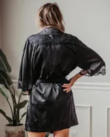 Madelyn Lace Trim Robe