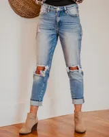 Vera Distressed Cuffed Jeans