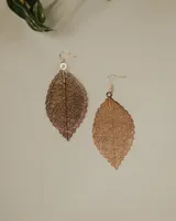 Metal Leaf Earrings