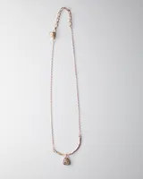 Curved Stone Necklace-Dalmatian