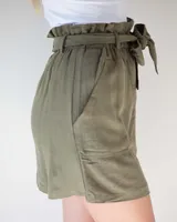 Tie Front Linen Skirt