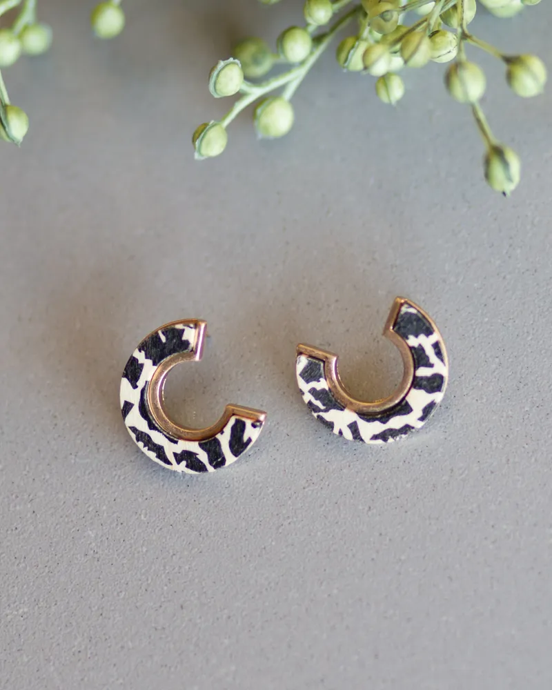 Natural Crescent Earrings