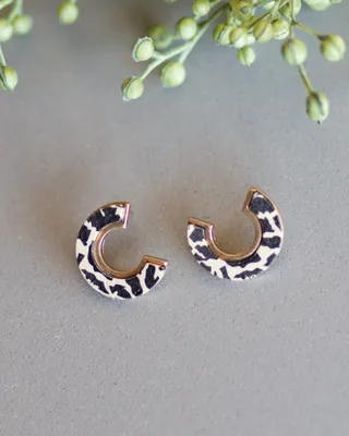 Natural Crescent Earrings