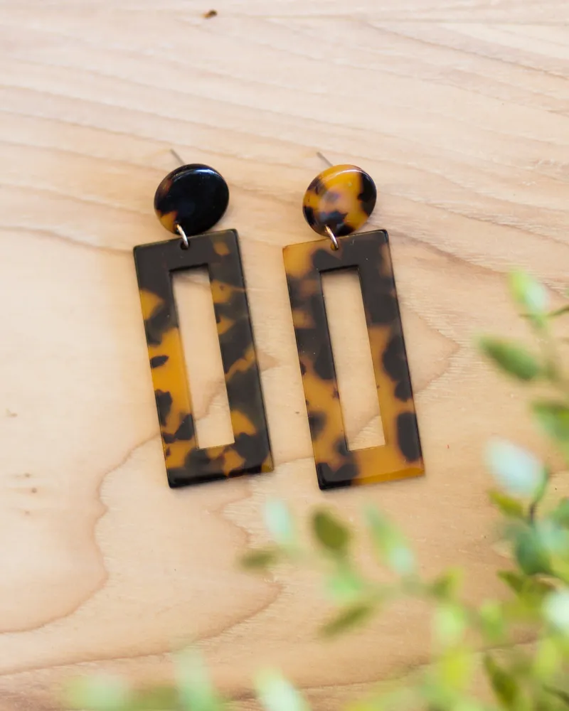 Leopard Statement Earrings