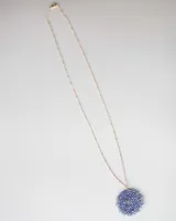 Beaded Swirl Pattern Necklace