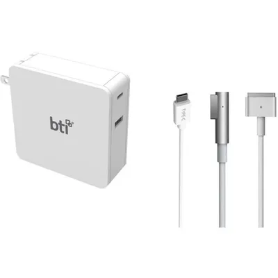 BTI 87W Dual Port USB-C Power Adapter