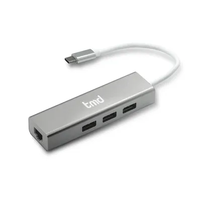 tmd USB-C to LAN + USB 3.0 x 3 Adapter