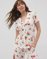 Cool Nights Short Sleeve Notch Collar