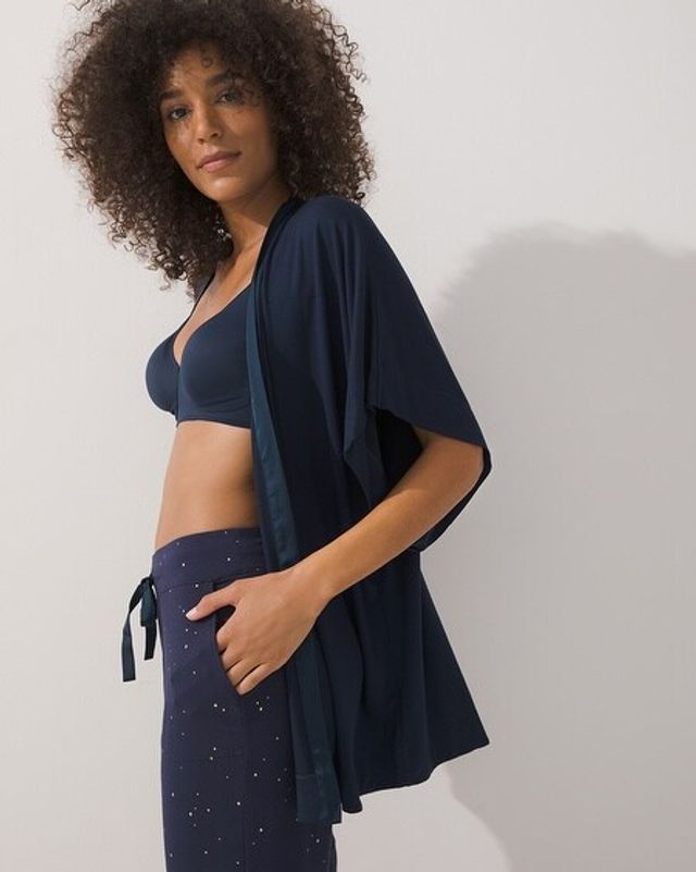 Soma Cool Nights Soft Support Lace Chemise Nightfall Navy