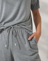 Soma Cool Nights Modern Pajama Shorts, Heather Graphite, Size XS