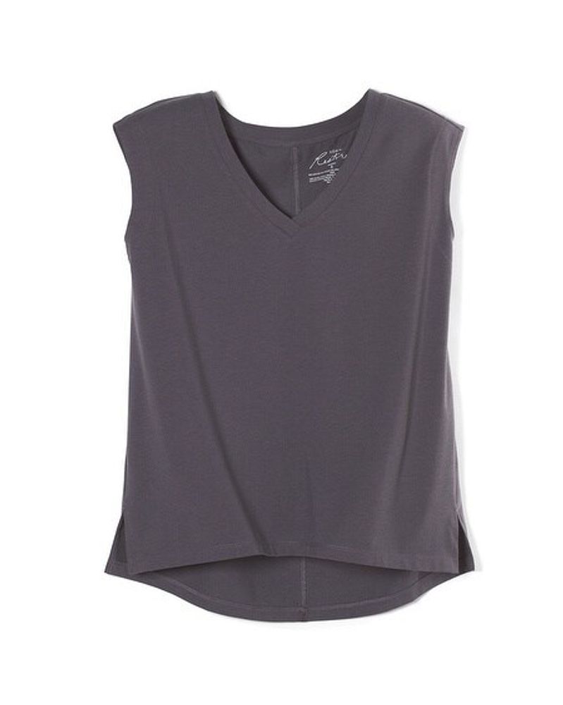 Soma Soma® Restore Aloe Knit Sleeveless Top, Gray Ink